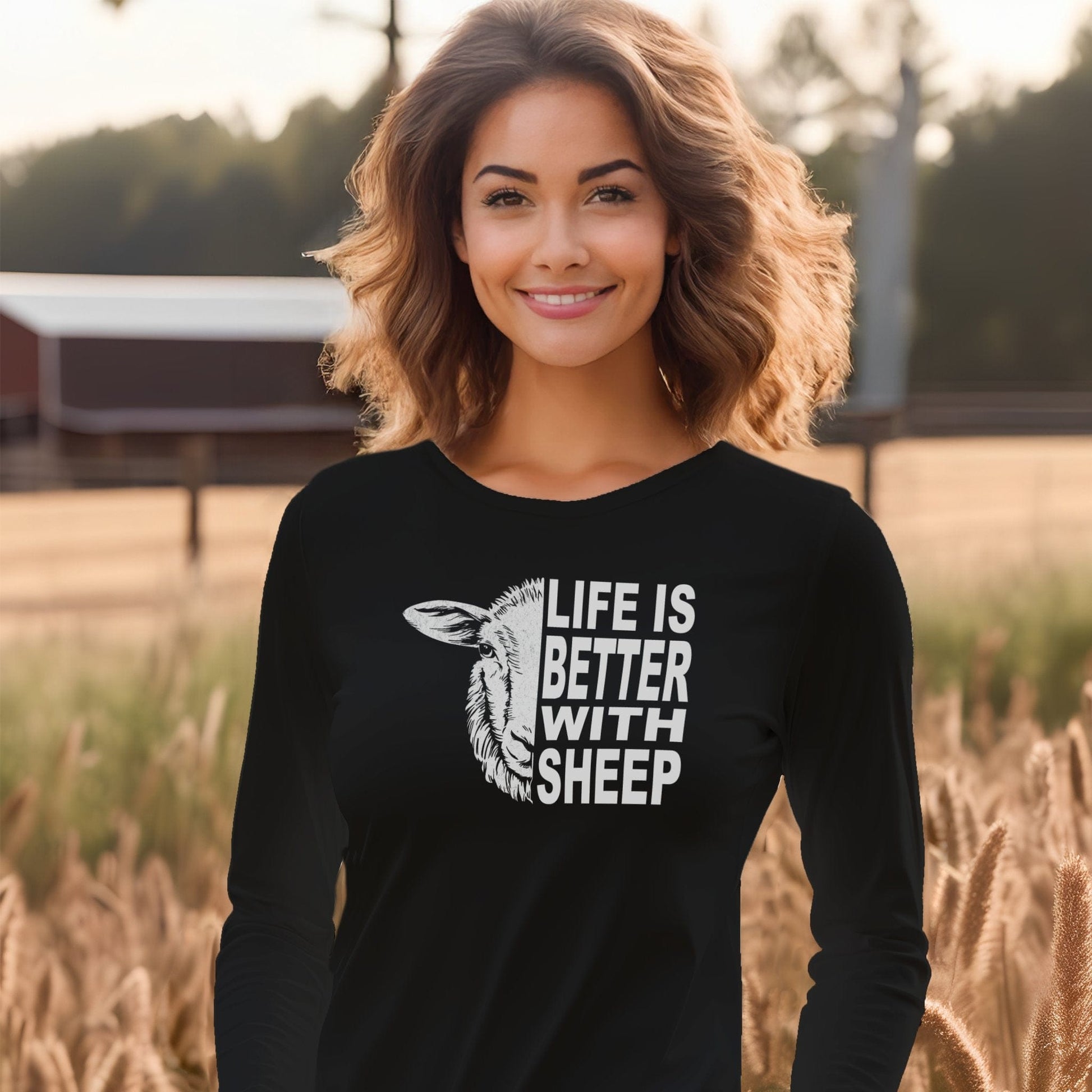 Life With Sheep Long Sleeve Tee