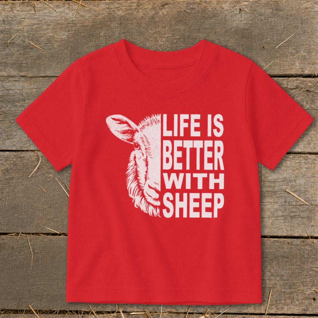 Life With Sheep Toddler Tee