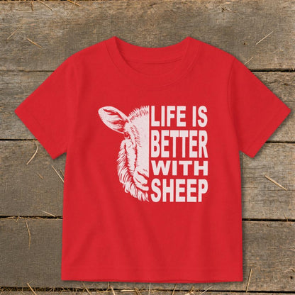 Life With Sheep Toddler Tee