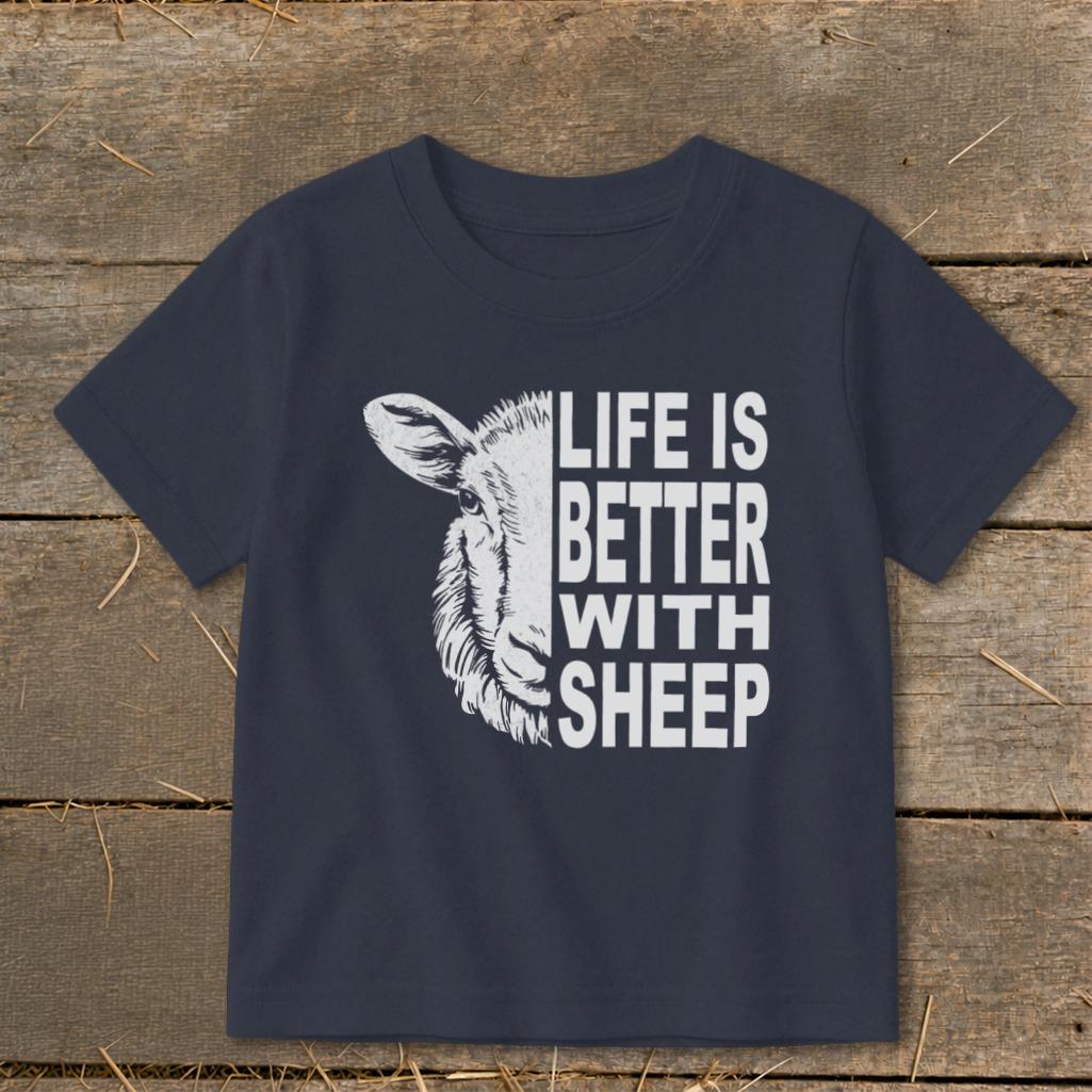 Life With Sheep Toddler Tee