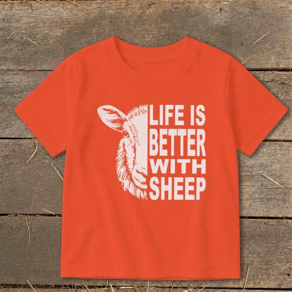 Life With Sheep Toddler Tee