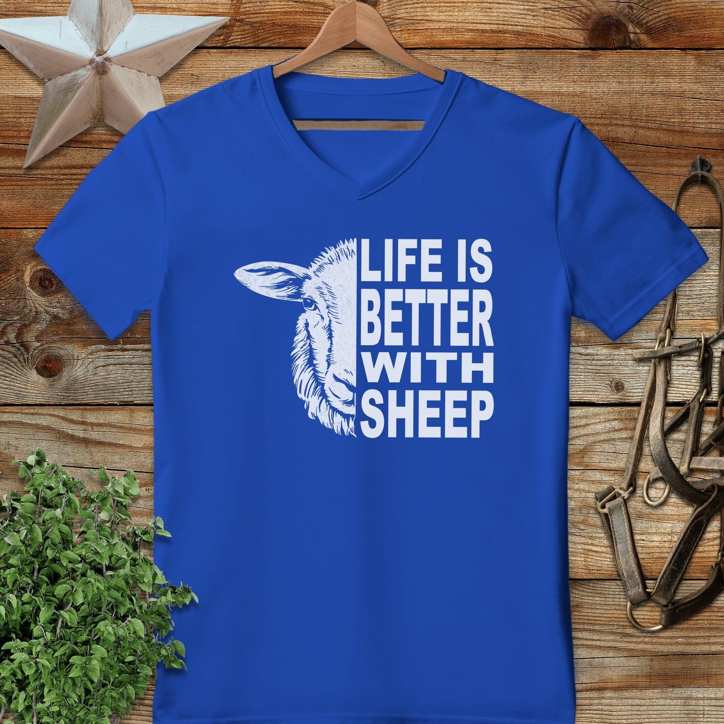 Life With Sheep V-neck
