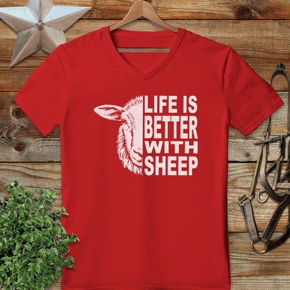 Life With Sheep V-neck