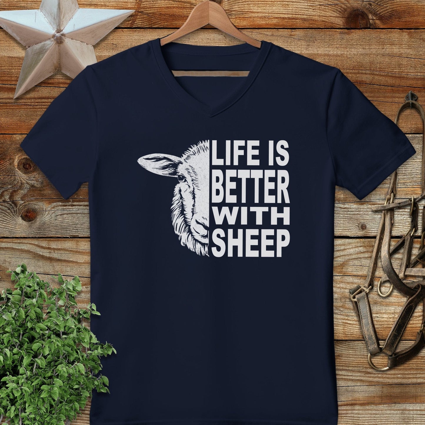 Life With Sheep V-neck