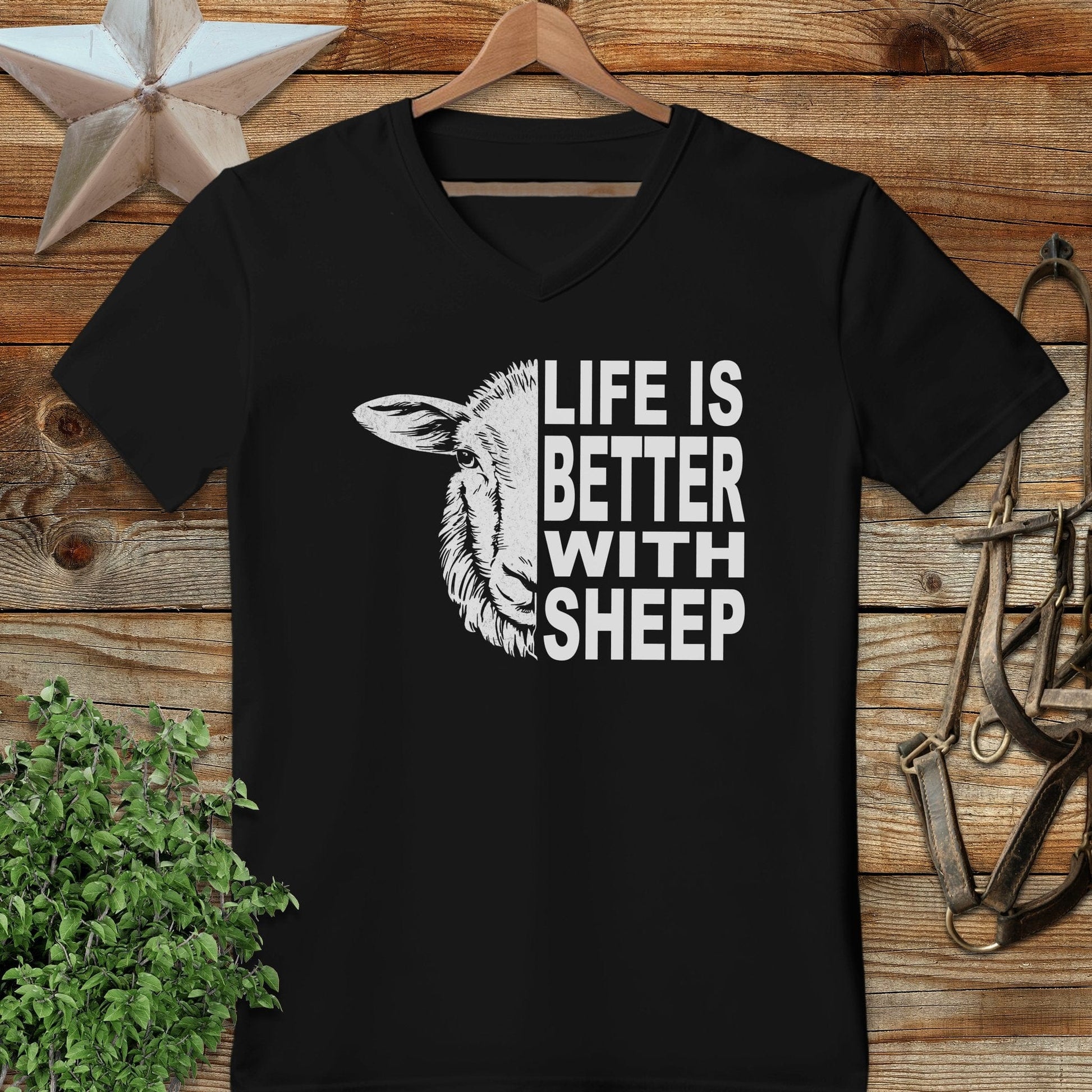 Life With Sheep V-neck