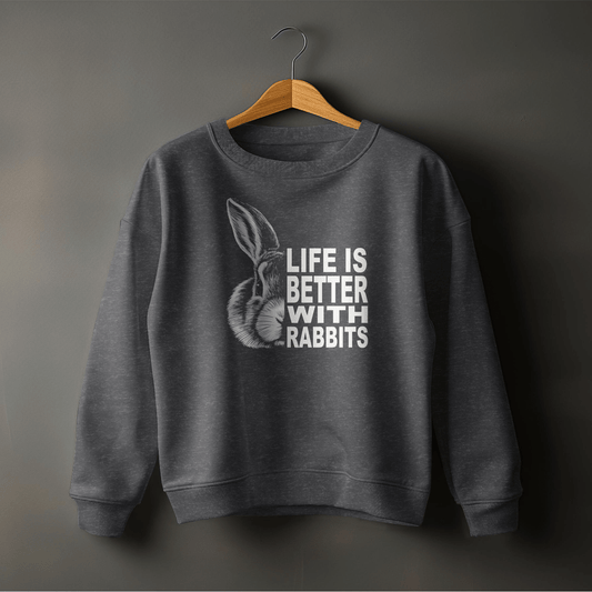 Life is Better with Rabbits Sweatshirt (Youth)