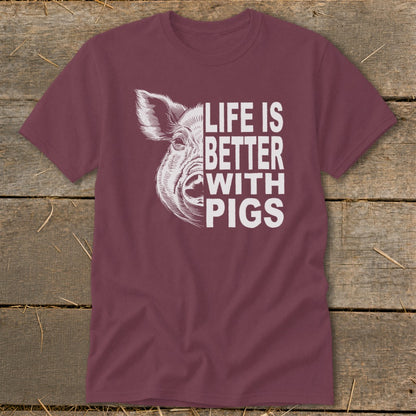 Life with Pigs Classic Tee