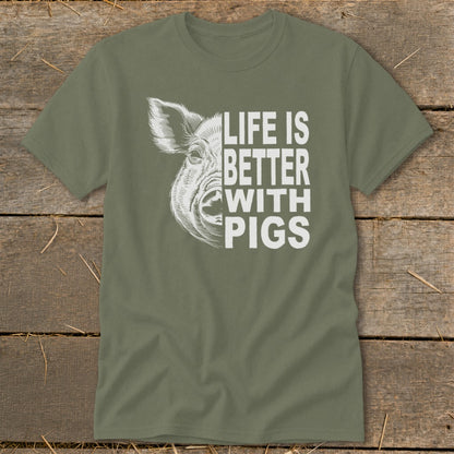 Life with Pigs Classic Tee