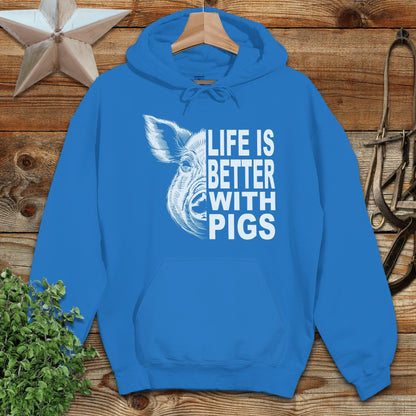Life with Pigs Hoodie
