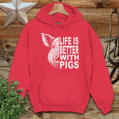 Life with Pigs Hoodie