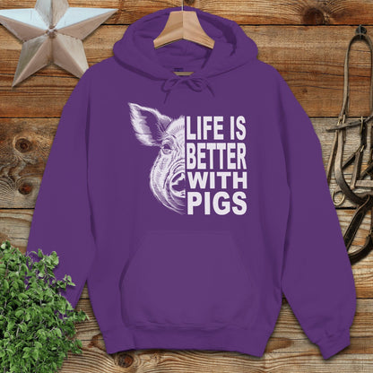 Life with Pigs Hoodie