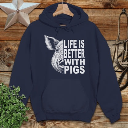 Life with Pigs Hoodie