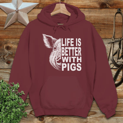 Life with Pigs Hoodie