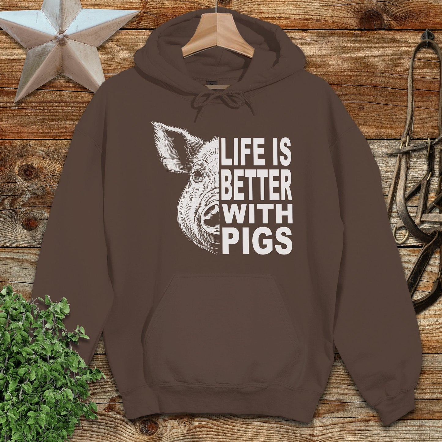 Life with Pigs Hoodie