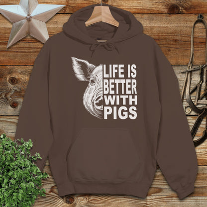 Life with Pigs Hoodie