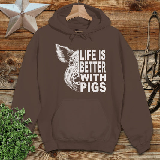 Life with Pigs Hoodie