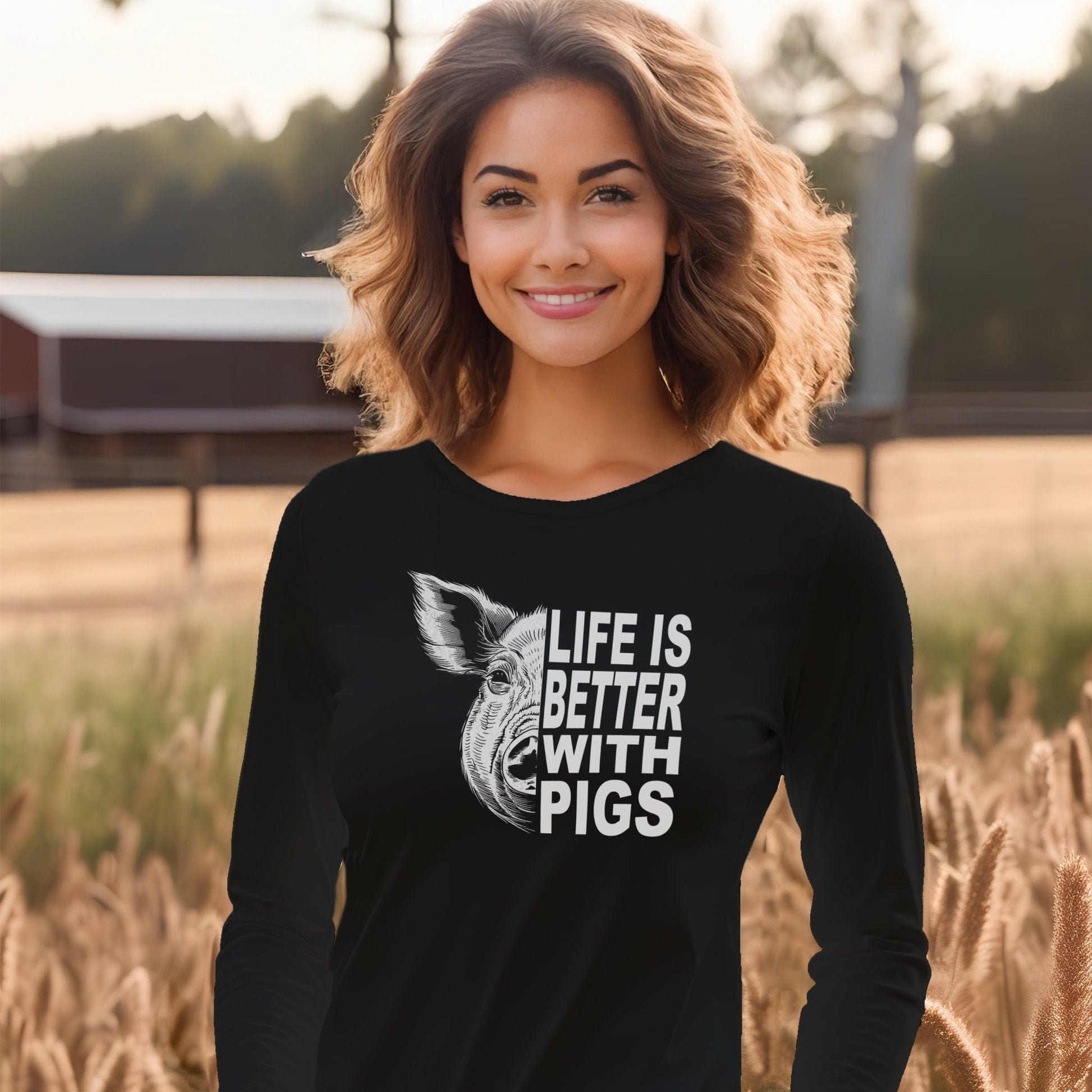 Life with Pigs Long Sleeve Tee