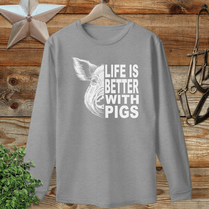 Life with Pigs Long Sleeve Tee