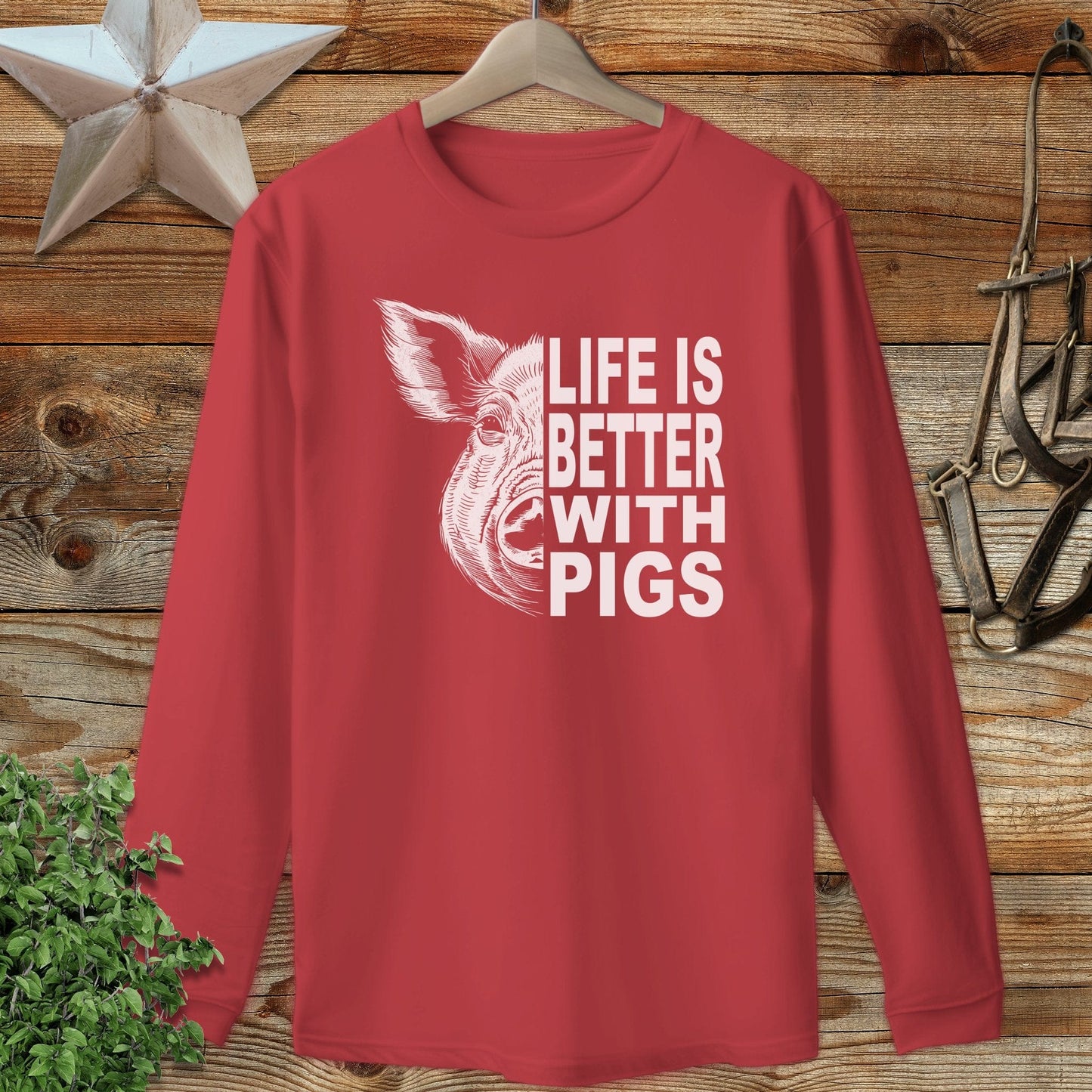 Life with Pigs Long Sleeve Tee