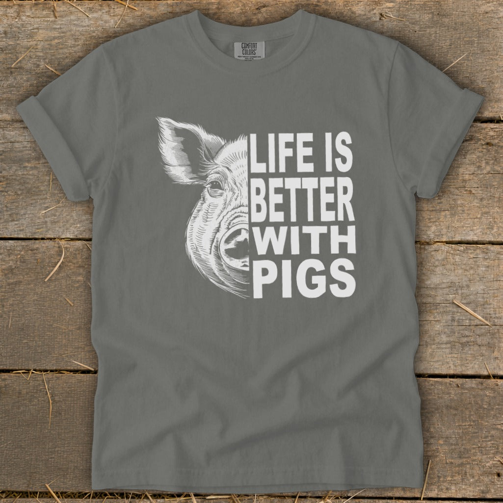 Life with Pigs Signature Tee