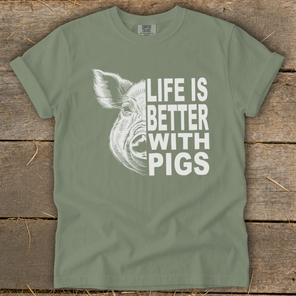 Life with Pigs Signature Tee
