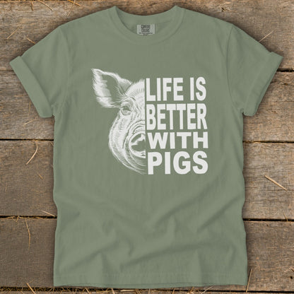 Life with Pigs Signature Tee