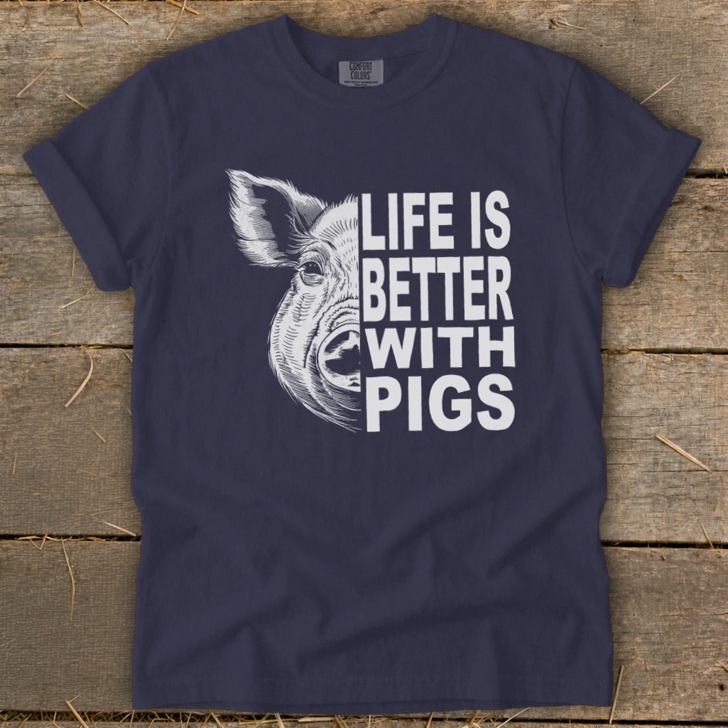 Life with Pigs Signature Tee
