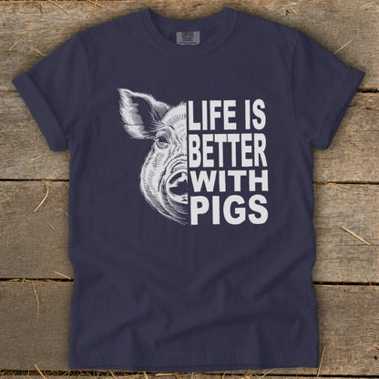 Life with Pigs Signature Tee