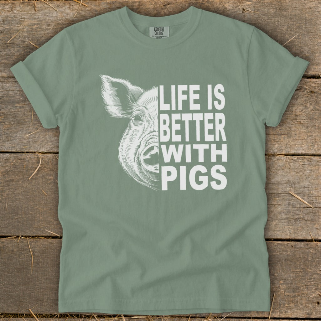 Life with Pigs Signature Tee