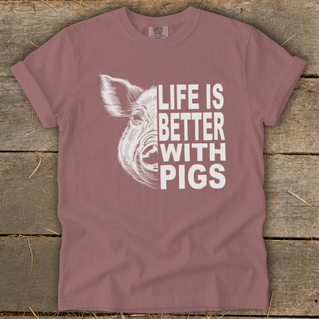 Life with Pigs Signature Tee