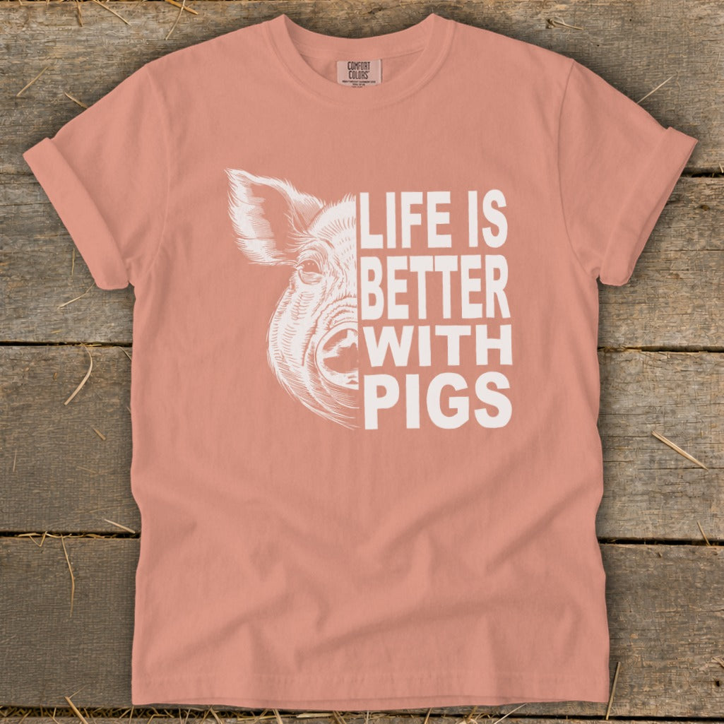 Life with Pigs Signature Tee