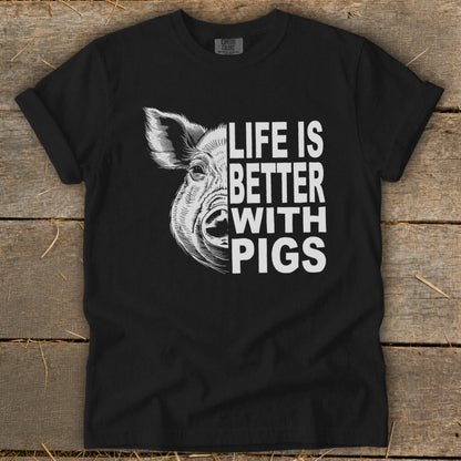 Life with Pigs Signature Tee