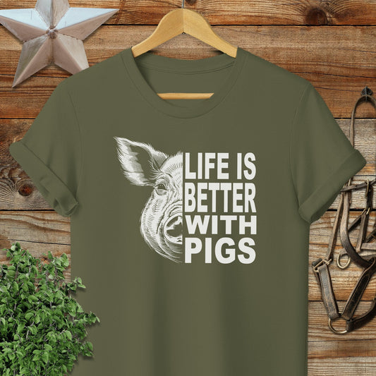 Life with Pigs Softstyle Tee
