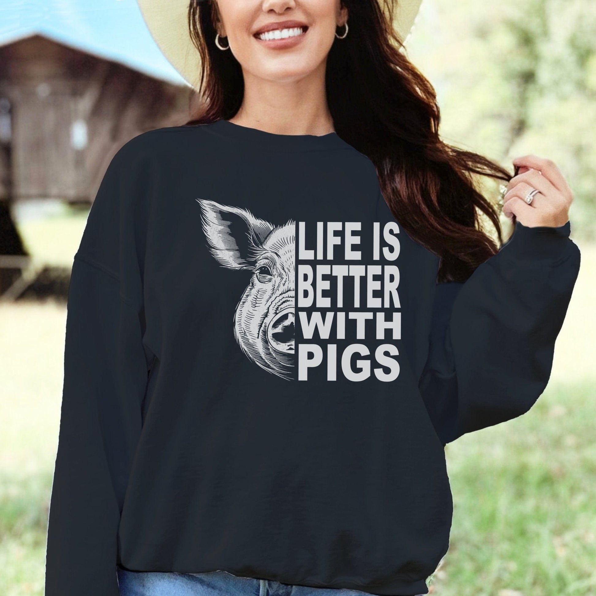 Life with Pigs Sweatshirt