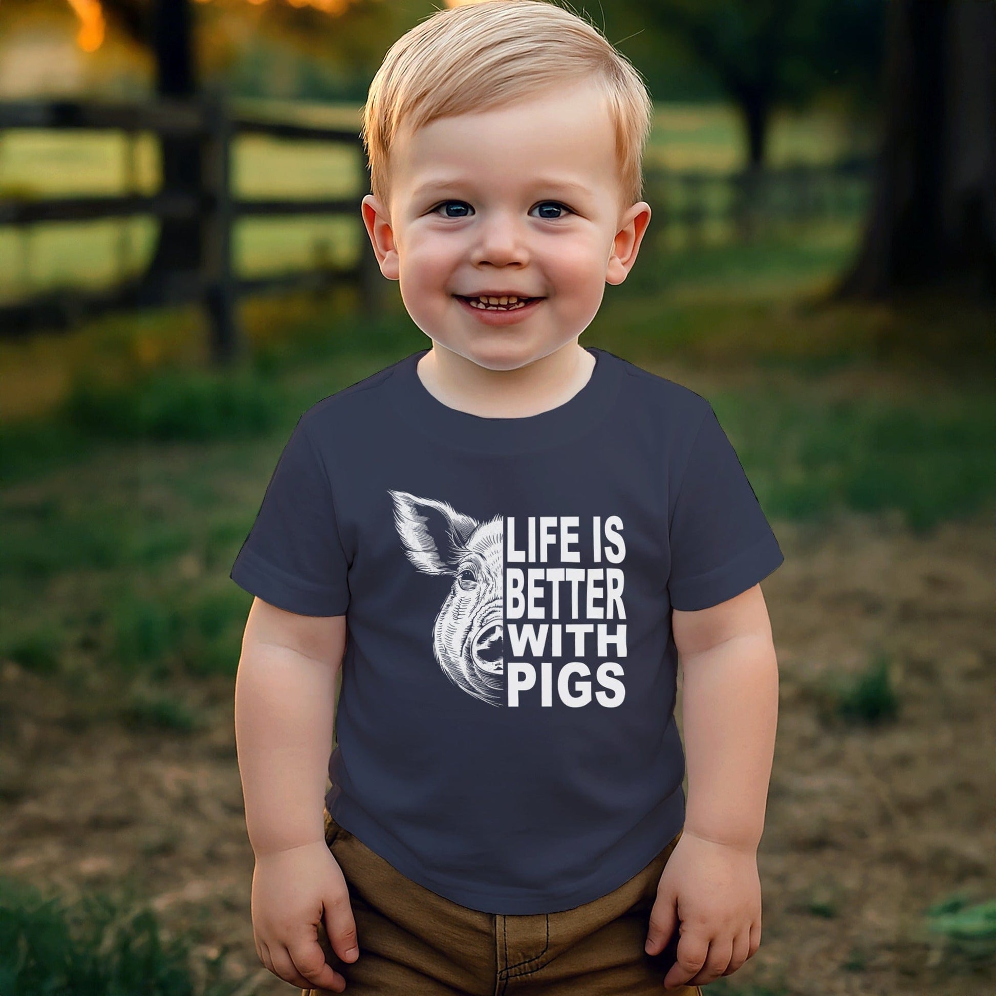Life with Pigs T-shirt (Toddler)