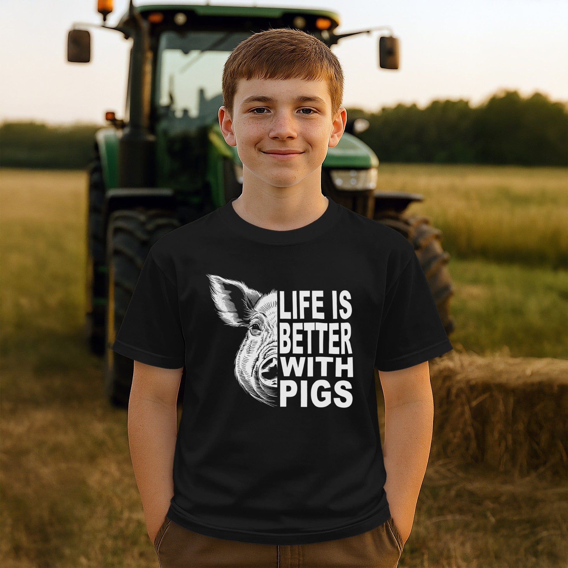 Life with Pigs T-shirt (Youth)