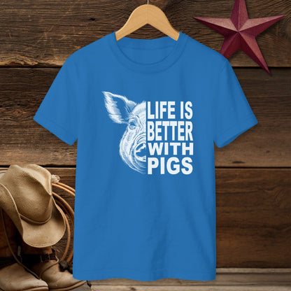 Life with Pigs T-shirt (Youth)