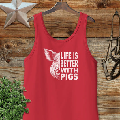 Life with Pigs Tank Top