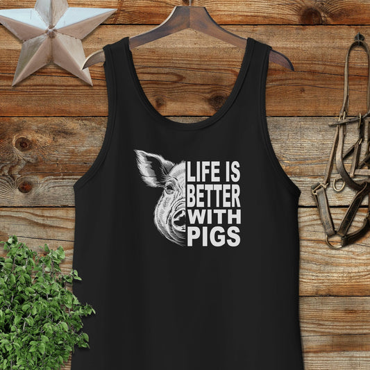 Life with Pigs Tank Top