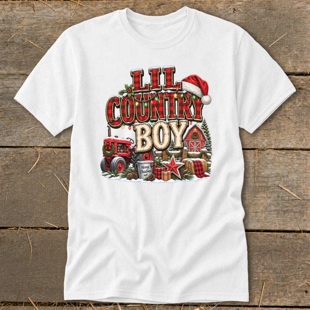 Lil Country Boy Christmas Infant Classic Tee