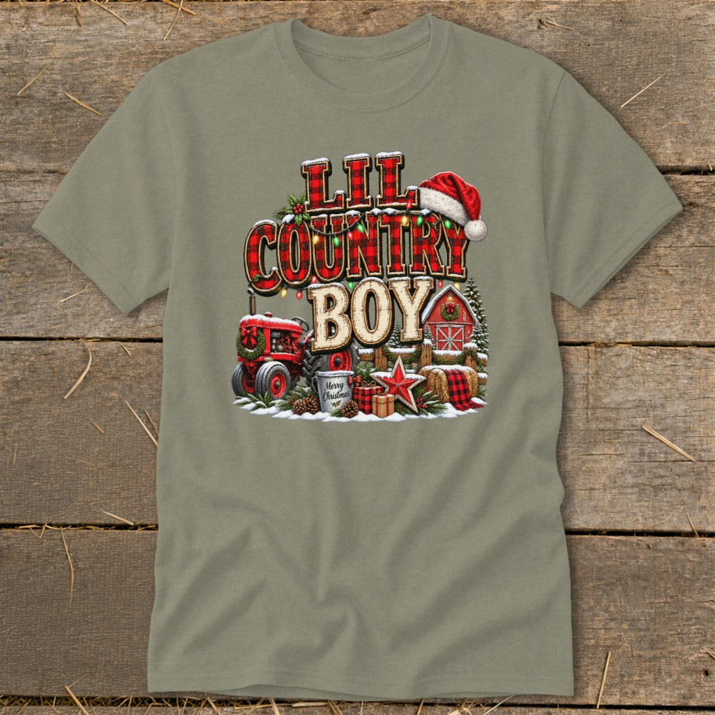 Lil Country Boy Christmas Infant Classic Tee
