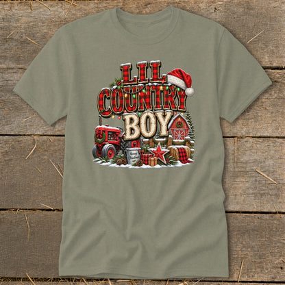 Lil Country Boy Christmas Infant Classic Tee