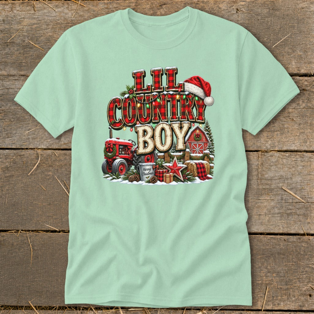 Lil Country Boy Christmas Infant Classic Tee