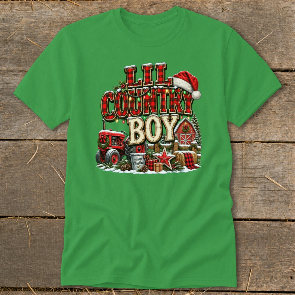 Lil Country Boy Christmas Infant Classic Tee