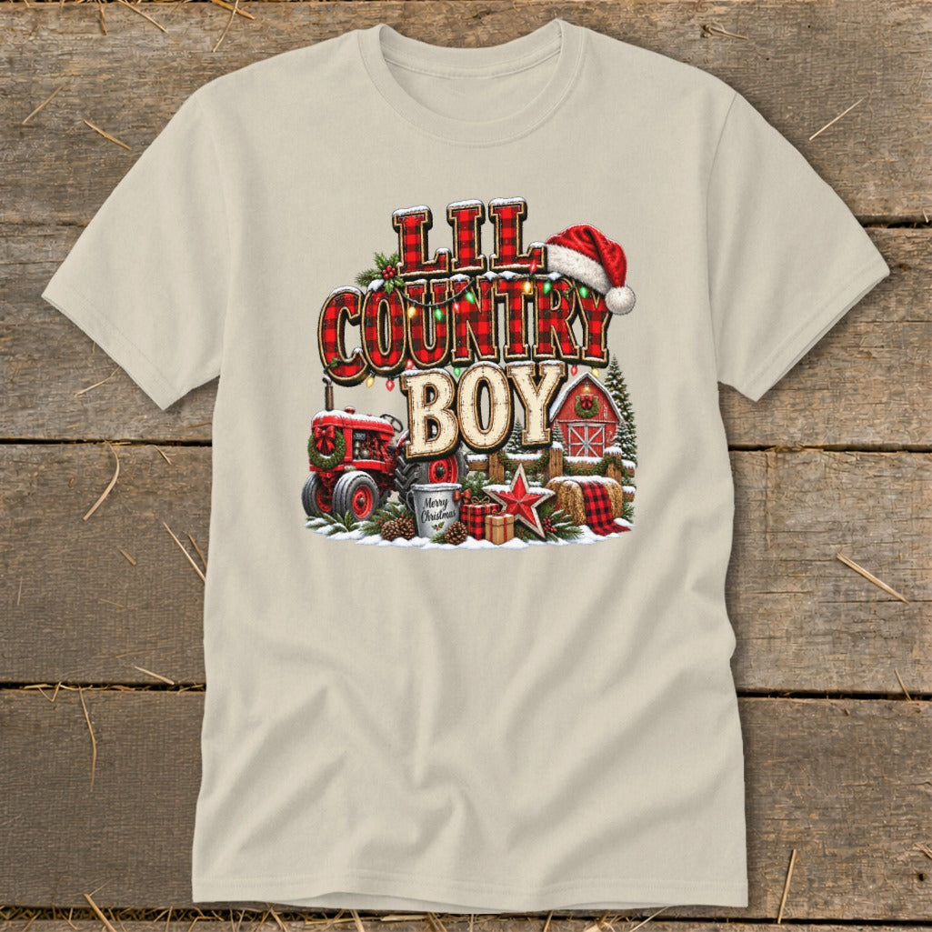 Lil Country Boy Christmas Infant Classic Tee