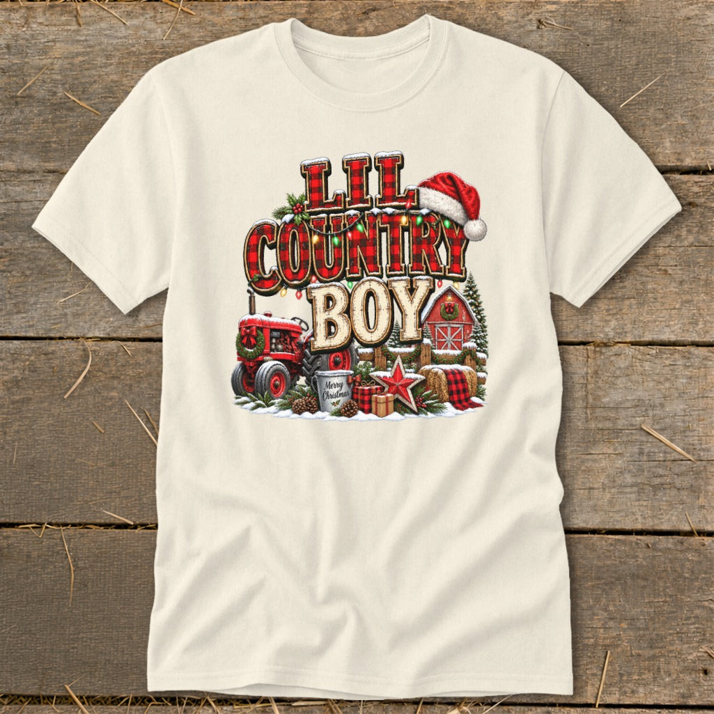 Lil Country Boy Christmas Infant Classic Tee