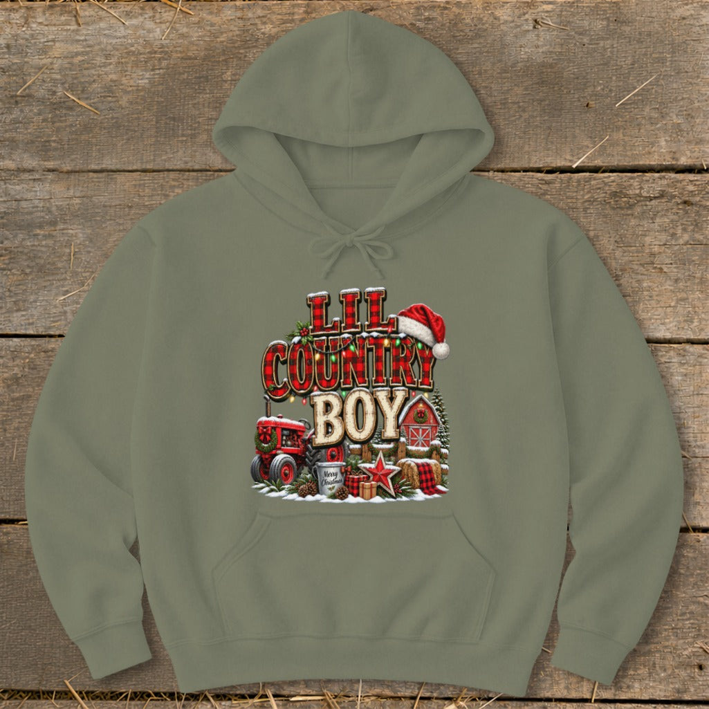 Lil Country Boy Christmas Infant Hoodie