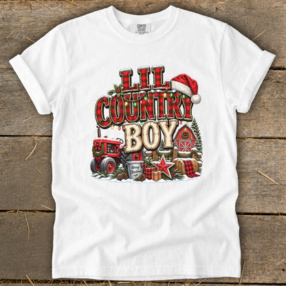 Lil Country Boy Christmas Infant Signature Tee