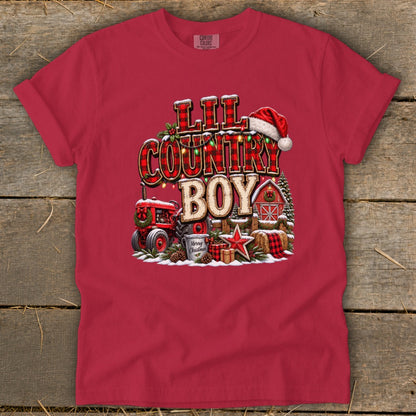 Lil Country Boy Christmas Infant Signature Tee