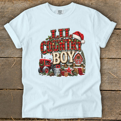 Lil Country Boy Christmas Infant Signature Tee